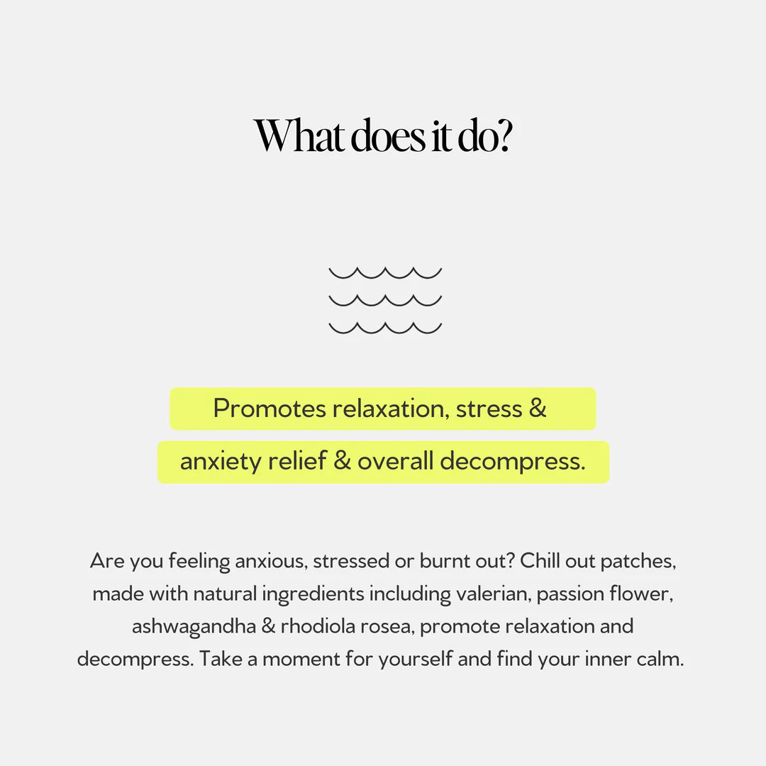 TONIK - Chill Out | Stress & Anxiety Relief Transdermal Patch