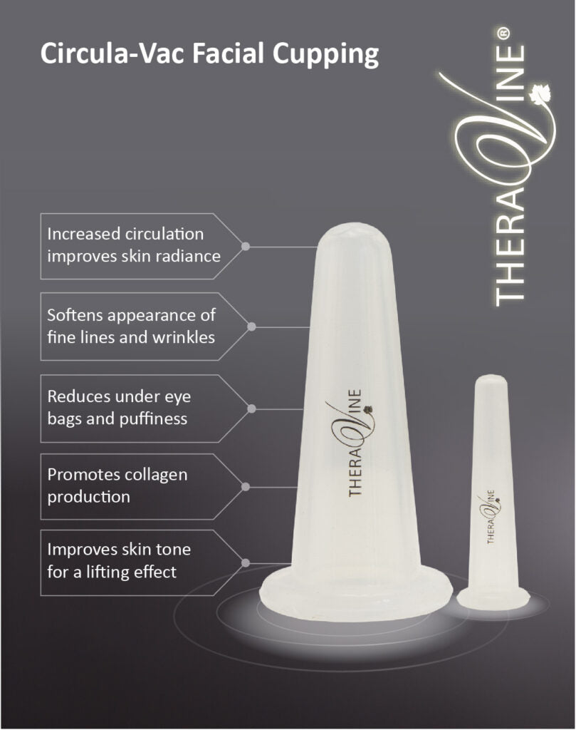 TheraVine CirculaVac Facial Cupping Duo