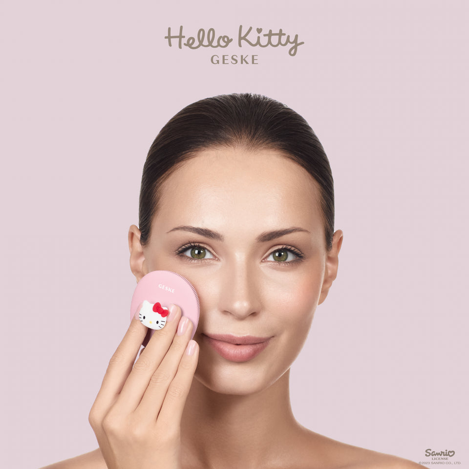 Geske Hello Kitty Facial Brush | 3 in 1 with handle